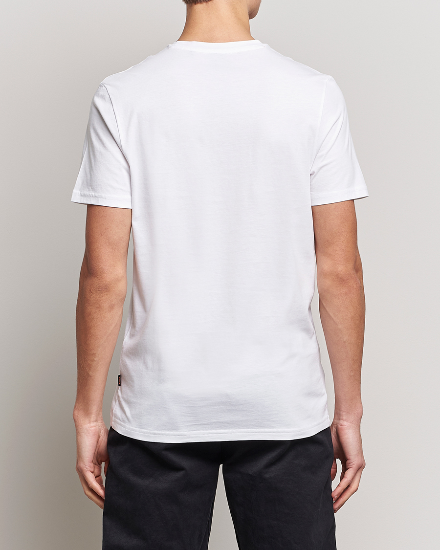 Herre | T-Shirts | BOSS ORANGE | Teglow Photoprint Crew Neck T-Shirt White