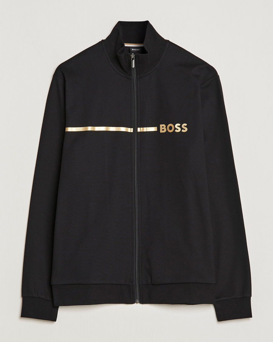 Herre | Gensere | BOSS BLACK | Tracksuit Jacket Black/Gold