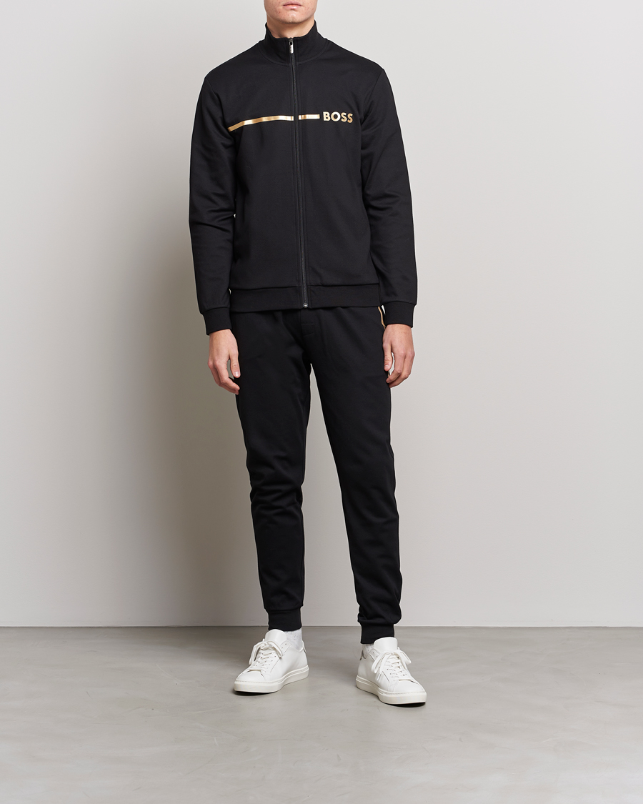 Herre | Gensere | BOSS BLACK | Tracksuit Jacket Black/Gold