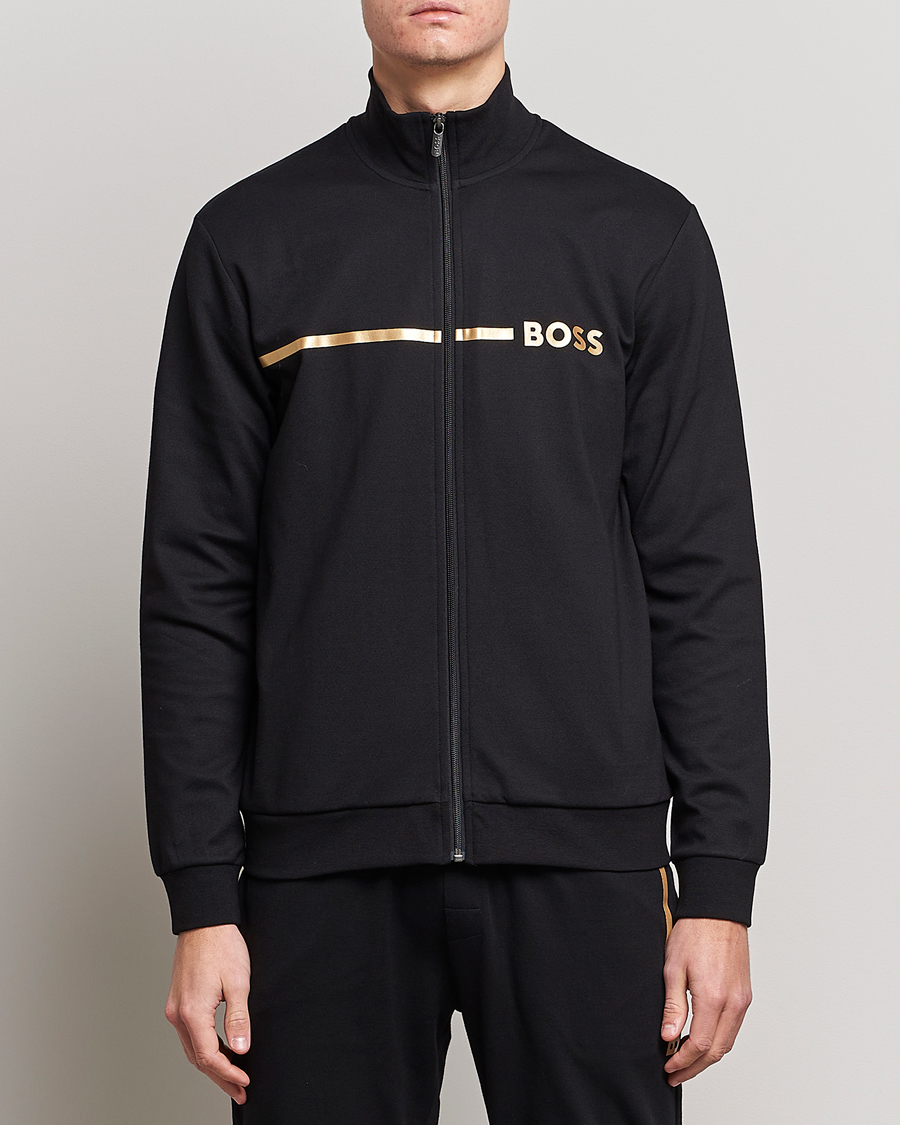 Herre | Gensere | BOSS BLACK | Tracksuit Jacket Black/Gold