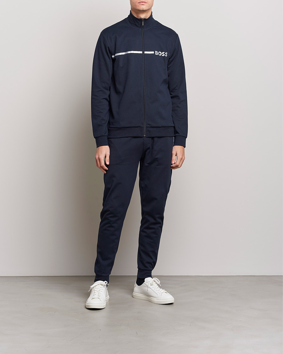 Herre | Gensere | BOSS BLACK | Tracksuit Jacket Dark Blue