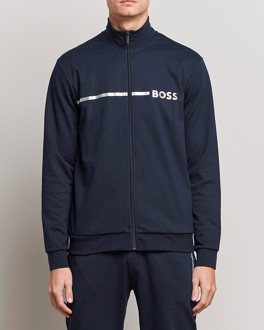 Herre | Gensere | BOSS BLACK | Tracksuit Jacket Dark Blue