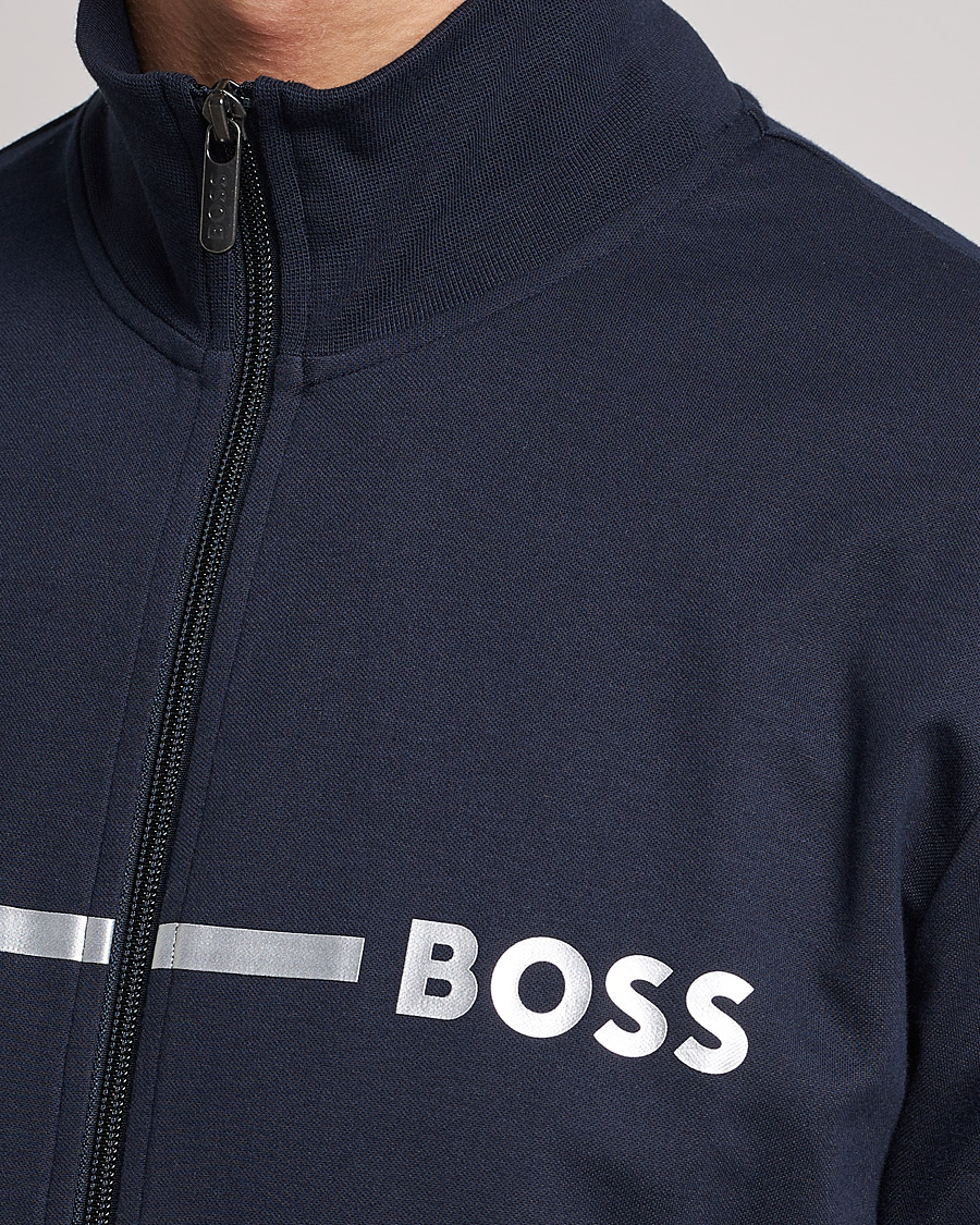 Herre | Gensere | BOSS BLACK | Tracksuit Jacket Dark Blue