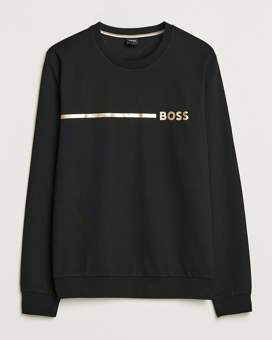Herre | Gensere | BOSS BLACK | Tracksuit Sweatshirt Black/Gold