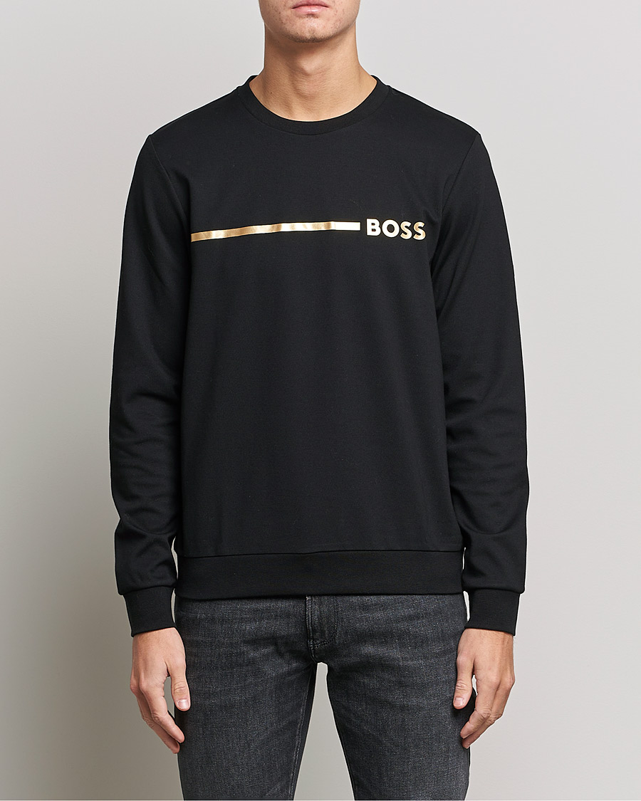 Herre | Gensere | BOSS BLACK | Tracksuit Sweatshirt Black/Gold