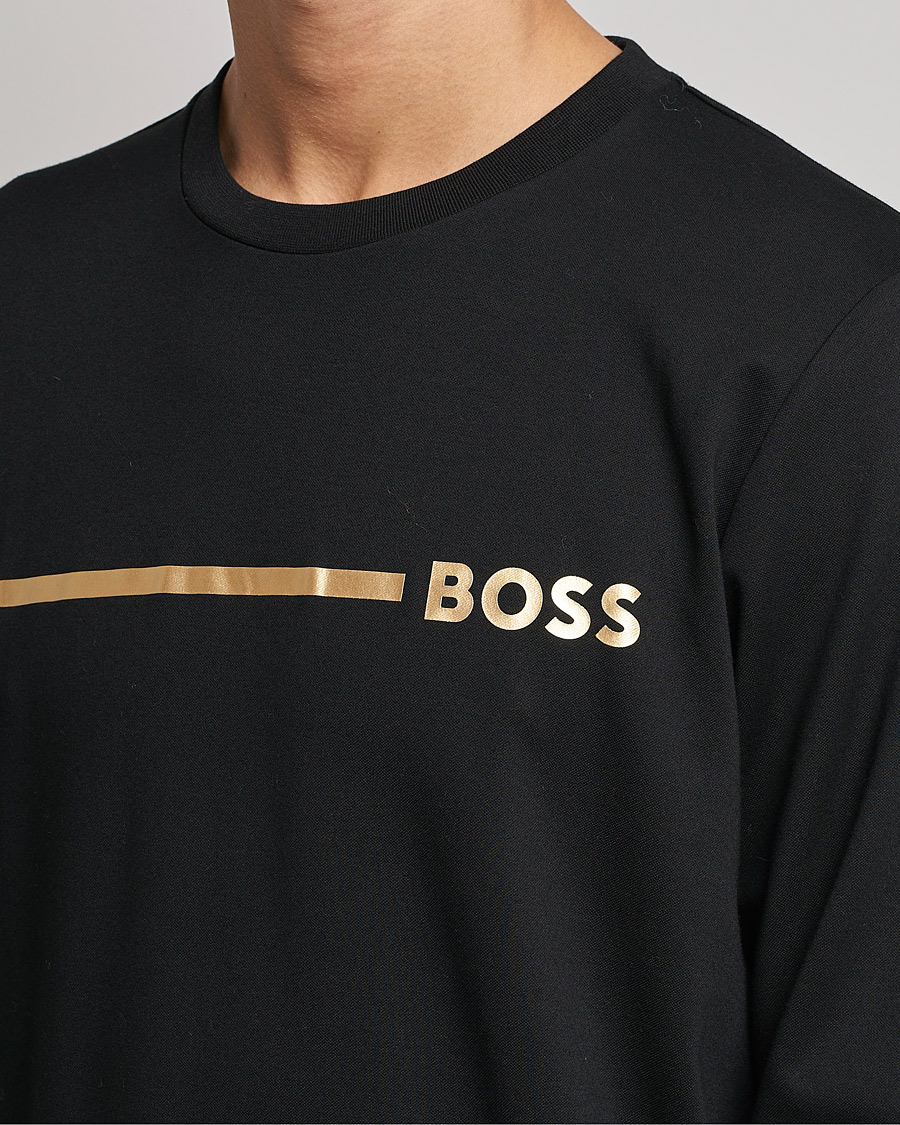 Herre | Gensere | BOSS BLACK | Tracksuit Sweatshirt Black/Gold