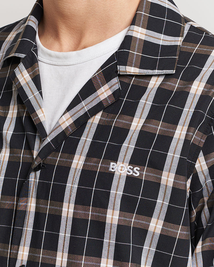 Herre | Pyjamaser og badekåper | BOSS BLACK | Urban Checked Pyjama Set Black/Beige