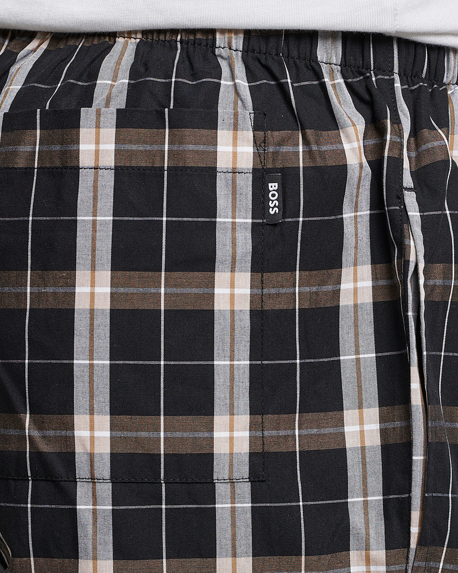 Herre | Pyjamaser og badekåper | BOSS BLACK | Urban Checked Pyjama Set Black/Beige