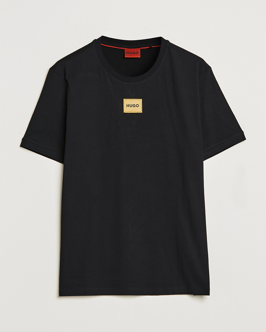 Herre | T-Shirts | HUGO | Diragolino Crew Neck T-Shirt Black