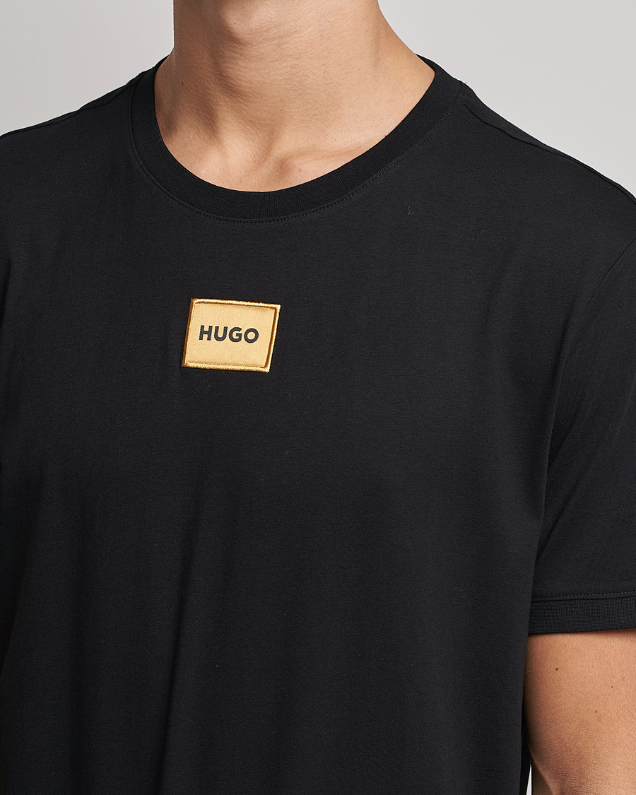 Herre | T-Shirts | HUGO | Diragolino Crew Neck T-Shirt Black