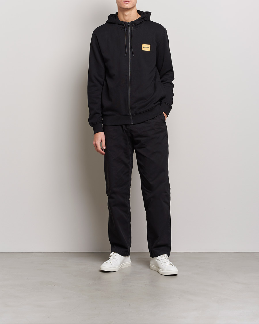 Herre | Gensere | HUGO | Daple Full Zip Hoodie Black