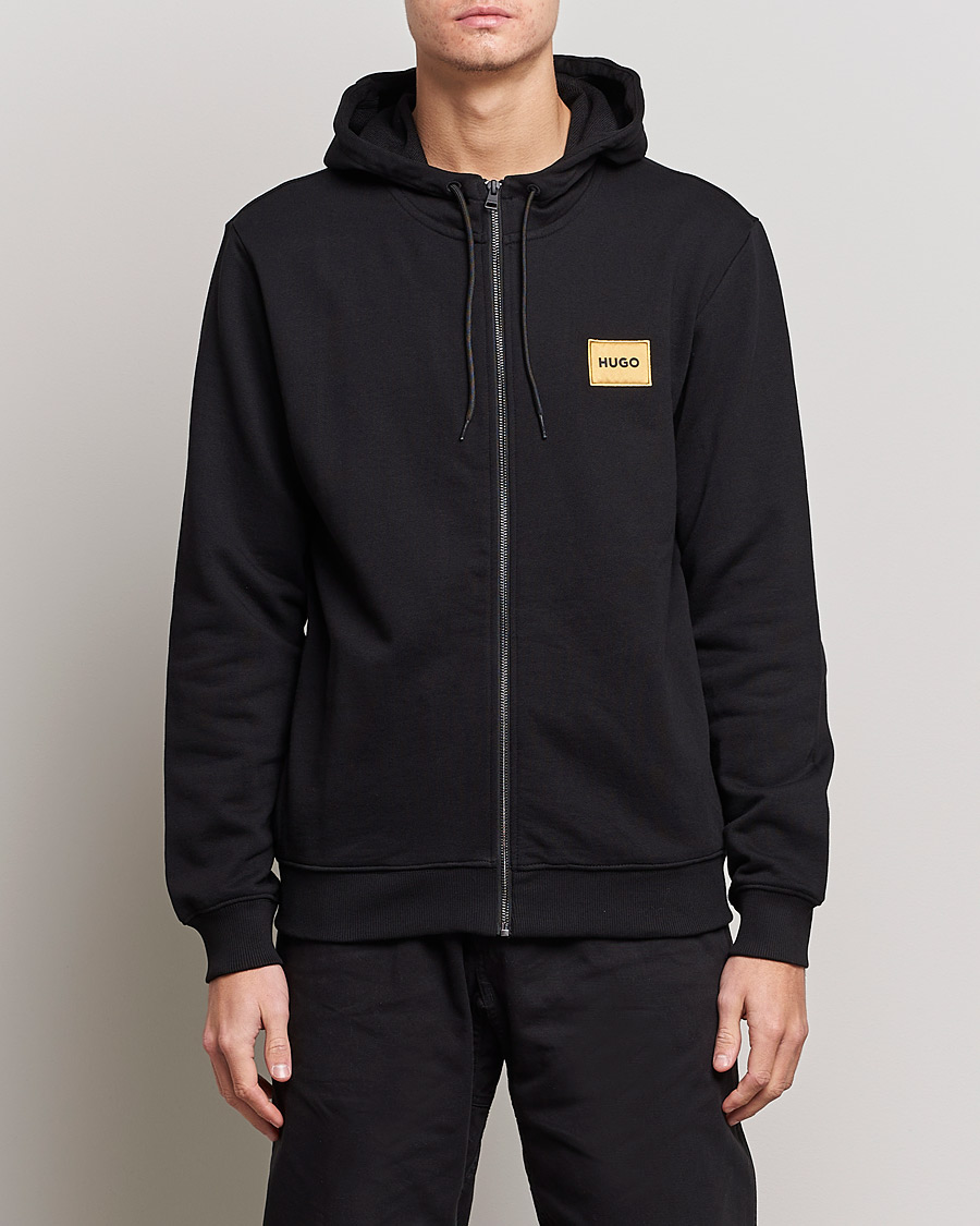 Herre | HUGO | HUGO | Daple Full Zip Hoodie Black