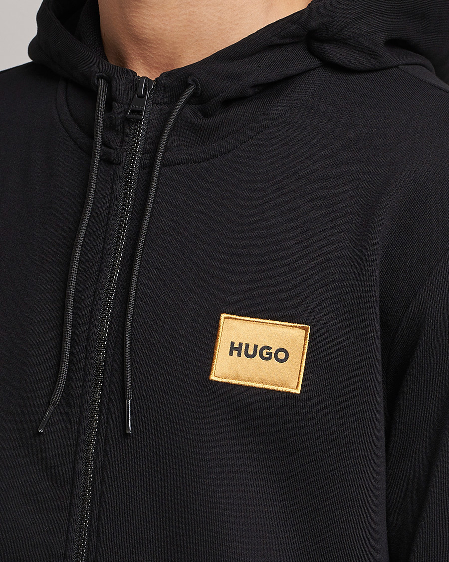 Herre | Gensere | HUGO | Daple Full Zip Hoodie Black