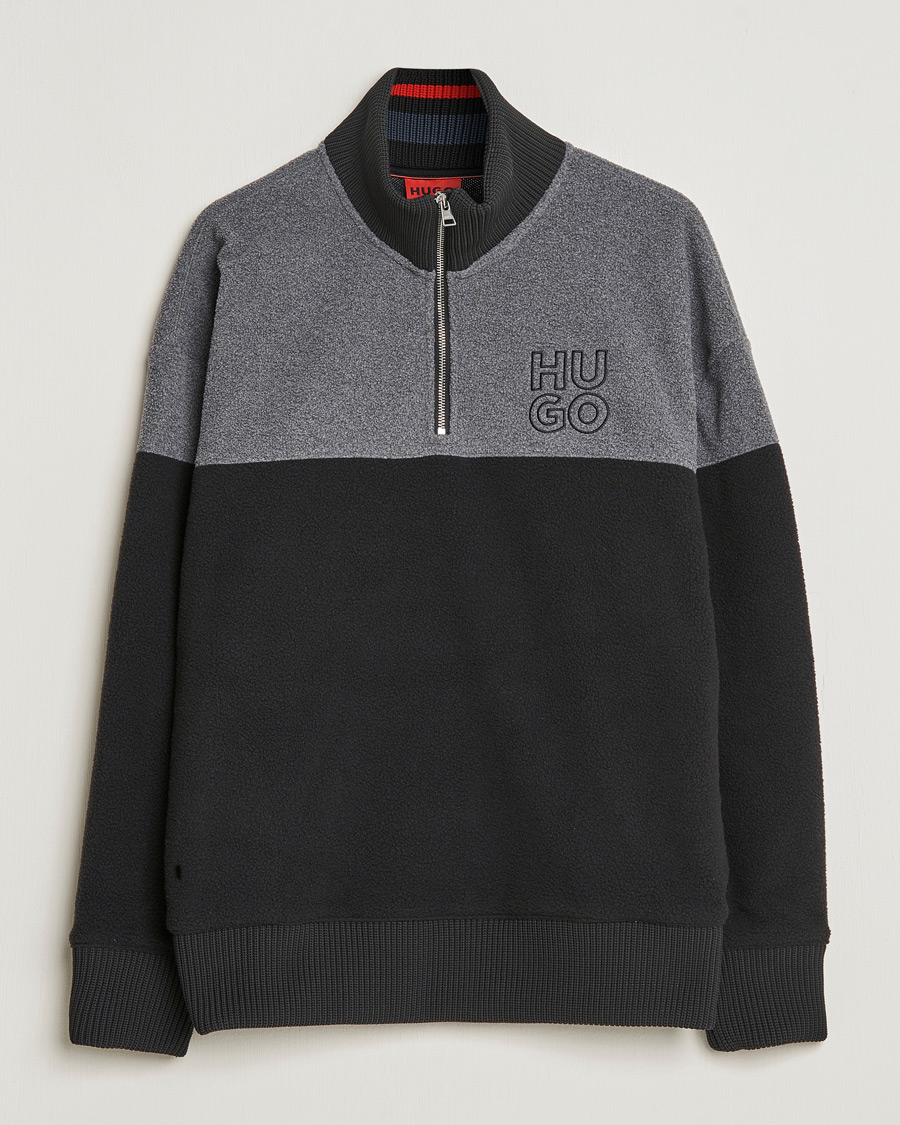 Herre | Gensere | HUGO | Dorpin Half Zip Sweater Black