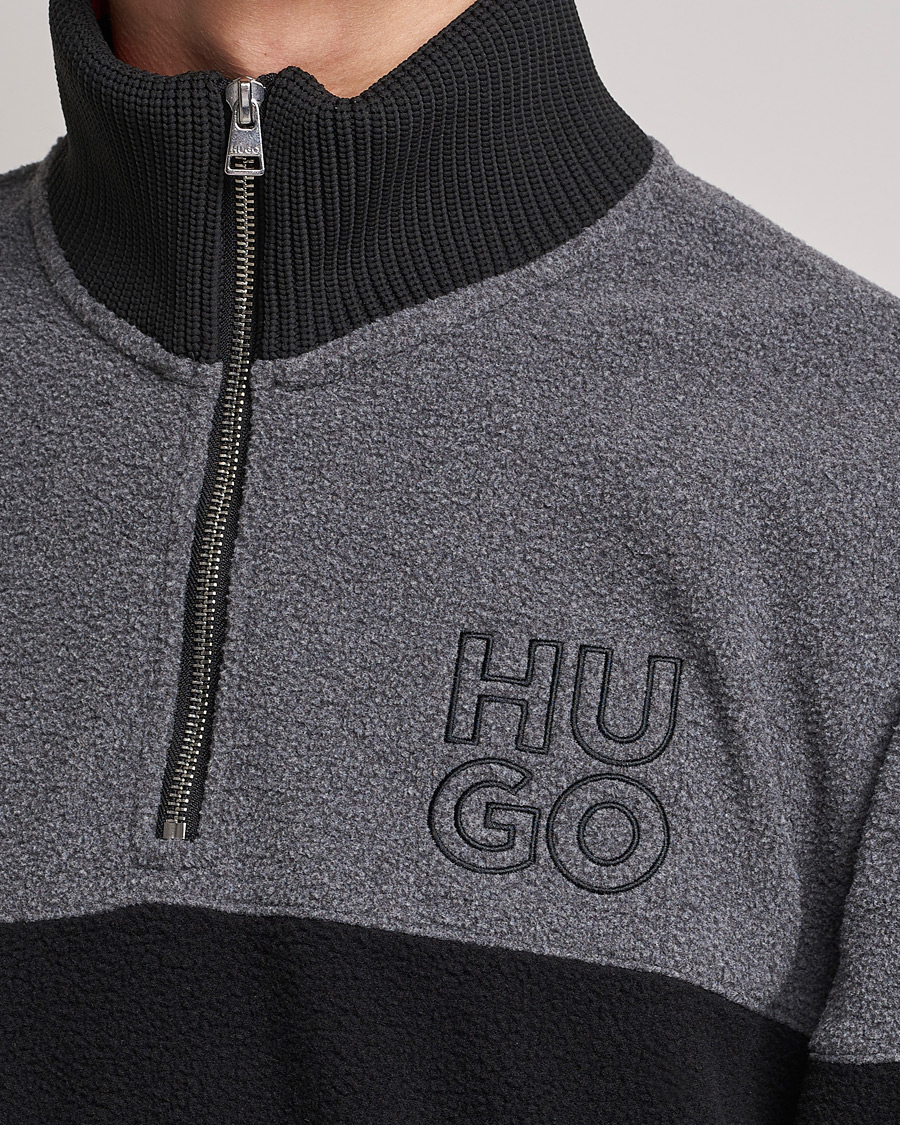 Herre | Gensere | HUGO | Dorpin Half Zip Sweater Black