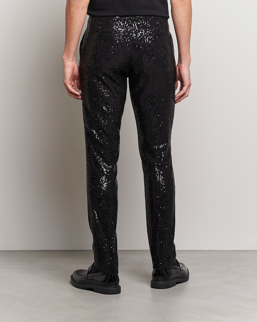 Herre | Bukser | HUGO | Hesten Shiny Tuxedo Trousers Black