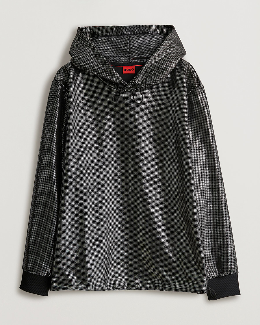 Herre | Gensere | HUGO | Descolar Shiny Hoodie Black