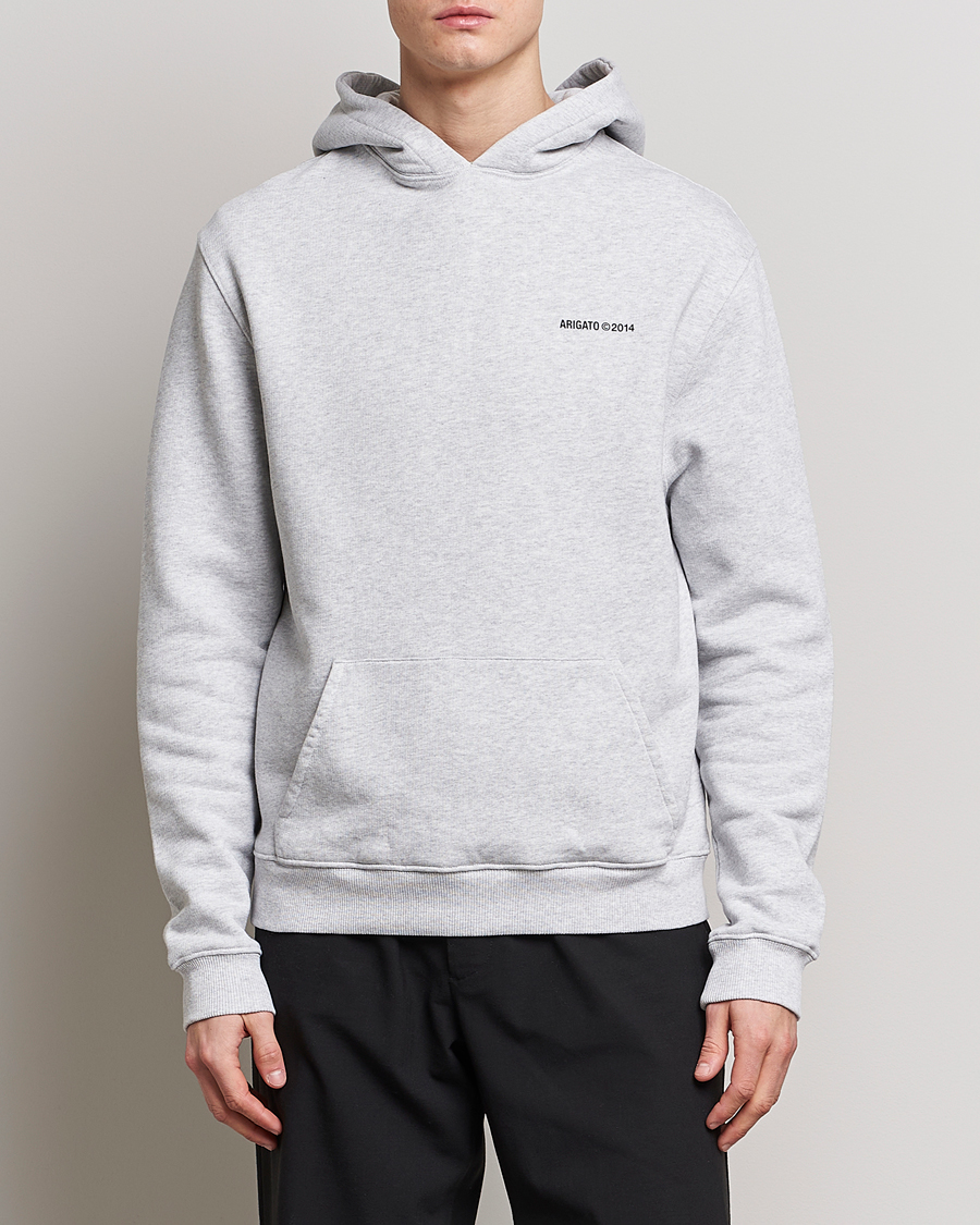 Herre |  | Axel Arigato | Monogram Hoodie Grey Melange