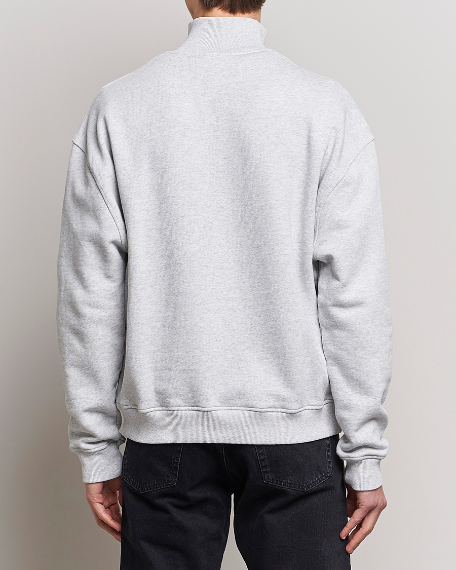 Herre | Gensere | Axel Arigato | Monogram Half Zip Sweater Grey Melange