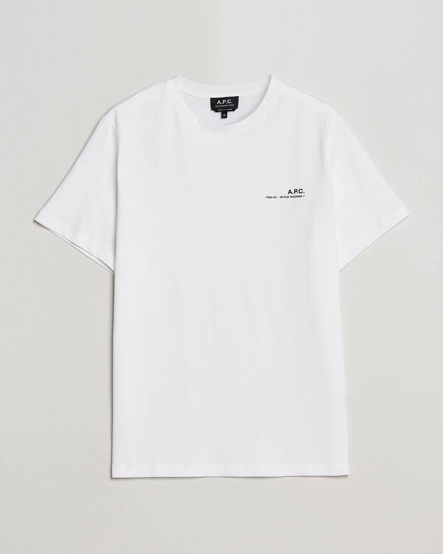 Herre | T-Shirts | A.P.C. | Item T-Shirt White