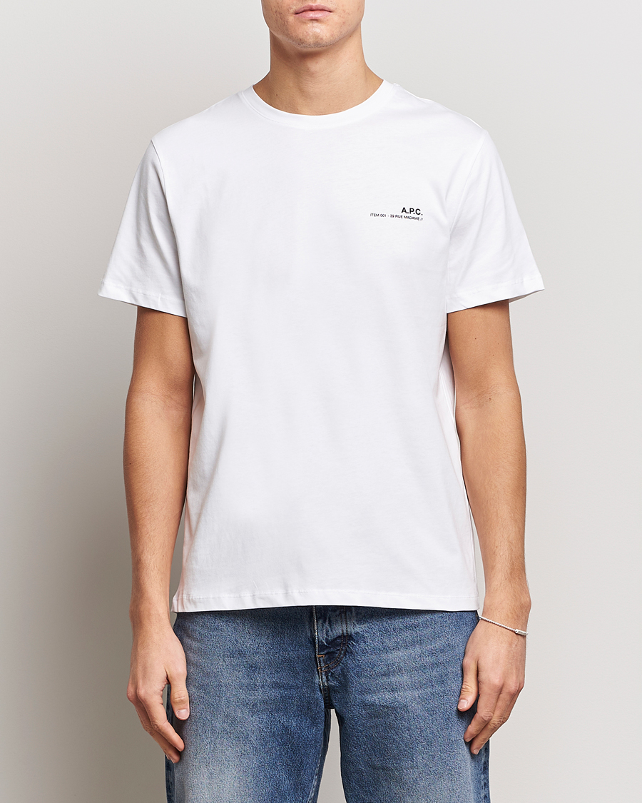 Herre | T-Shirts | A.P.C. | Item T-Shirt White