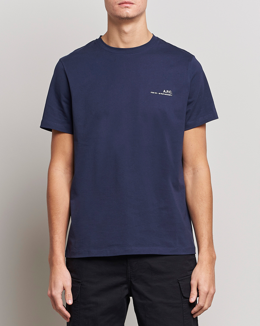 Herre | Contemporary Creators | A.P.C. | Item T-Shirt Navy