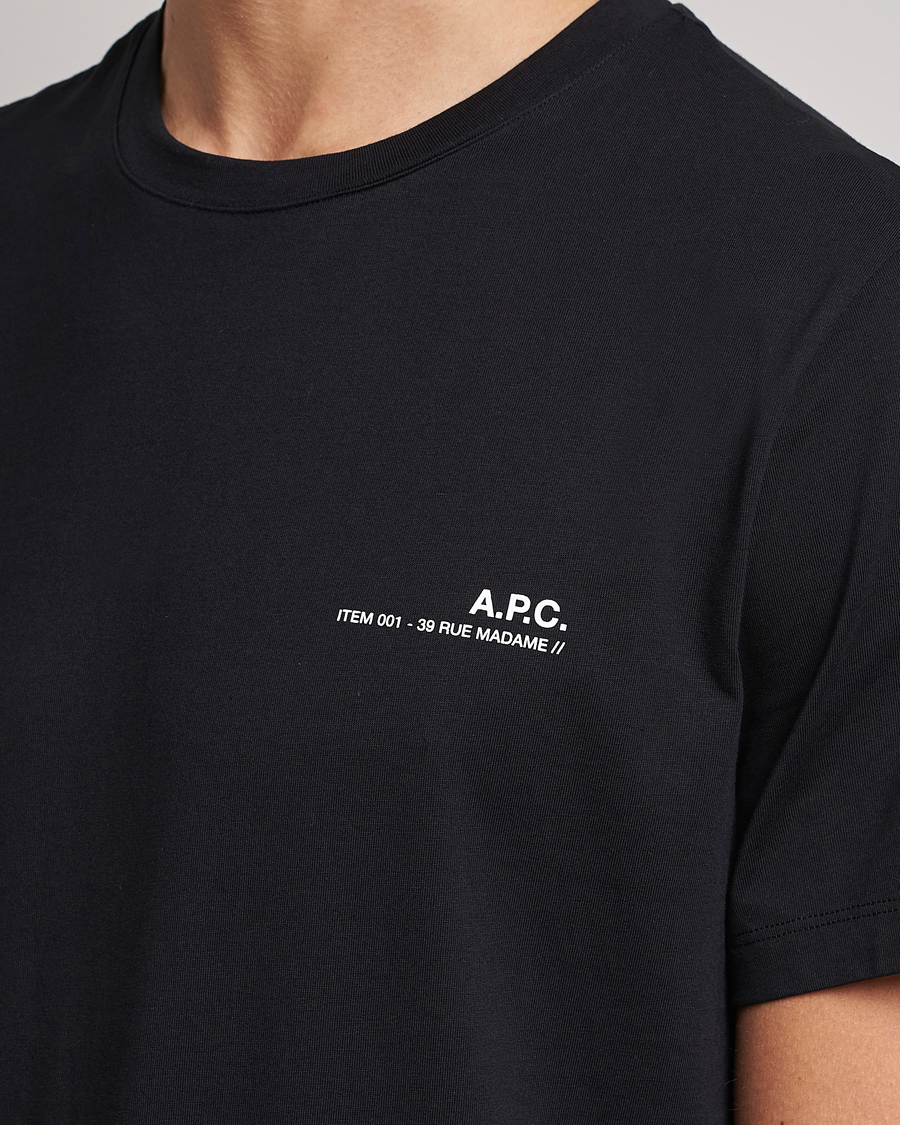 Herre | T-Shirts | A.P.C. | Item T-Shirt Black