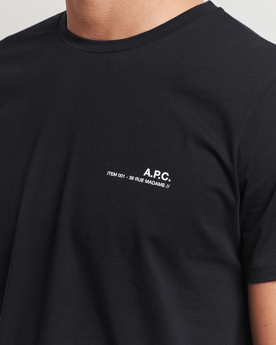 Herre | T-Shirts | A.P.C. | Item T-Shirt Black