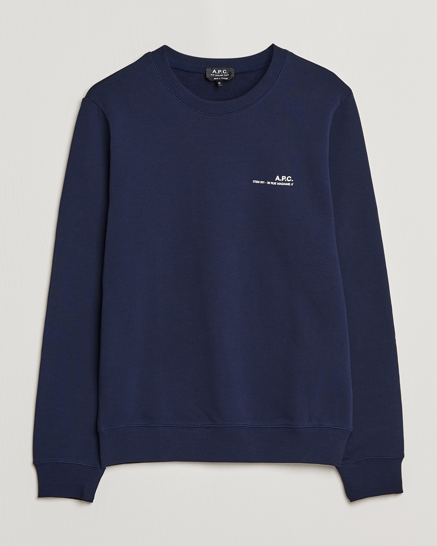 Herre | Gensere | A.P.C. | Item Sweatshirt Navy