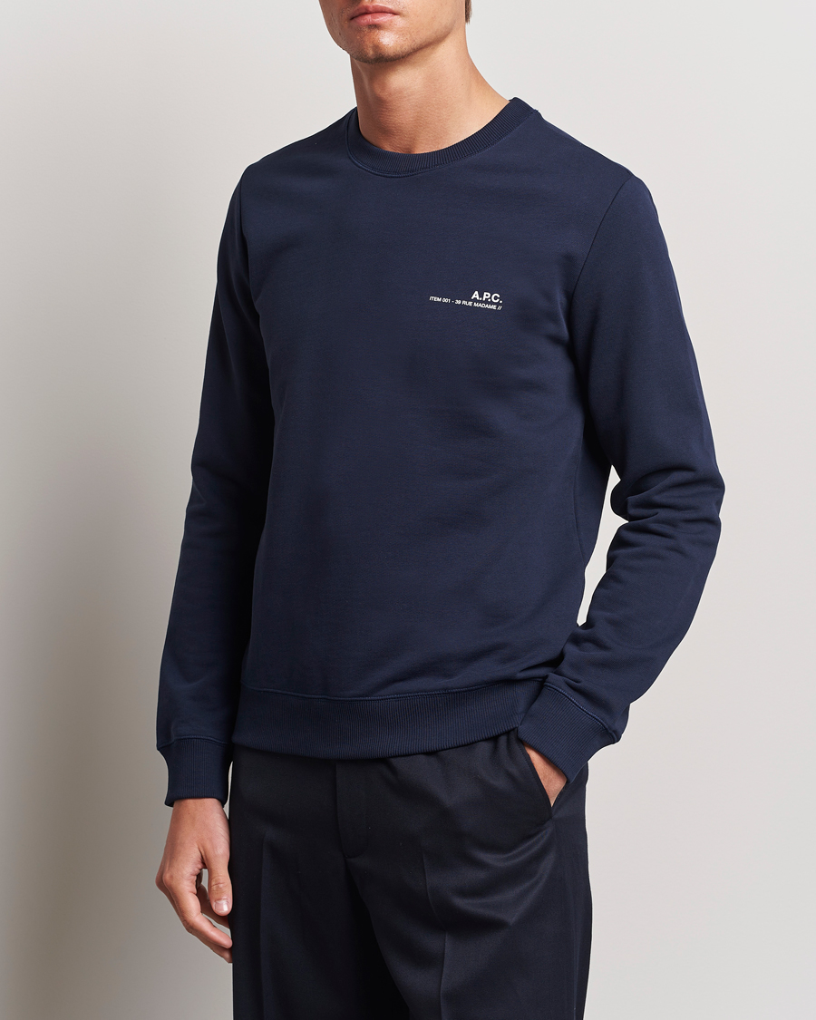 Herre | Klær | A.P.C. | Item Sweatshirt Navy