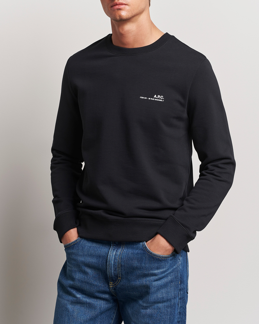 Herre | Klær | A.P.C. | Item Sweatshirt Black