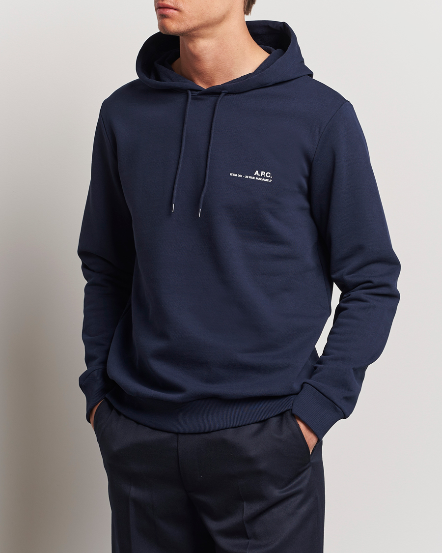 Herre | Klær | A.P.C. | Item Hoodie Navy