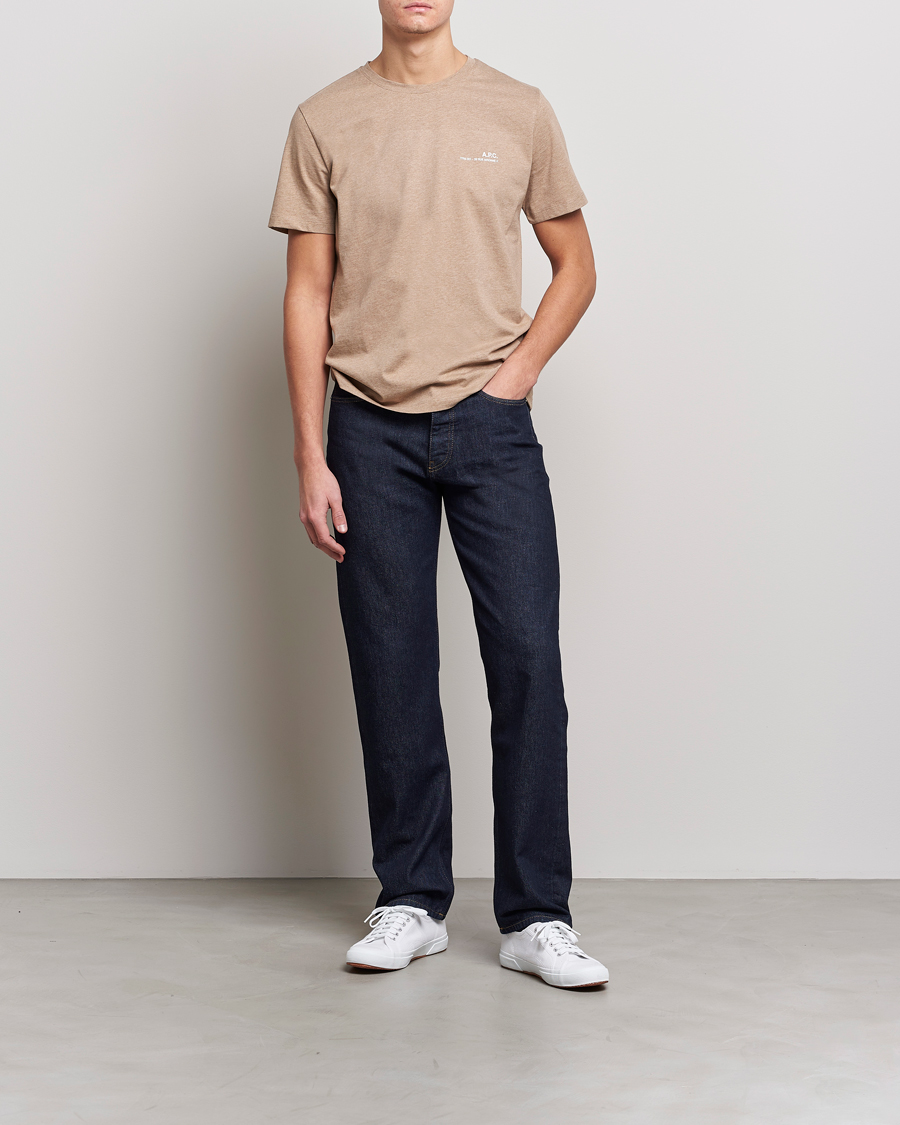 Herre | T-Shirts | A.P.C. | Item T-Shirt Heather Beige