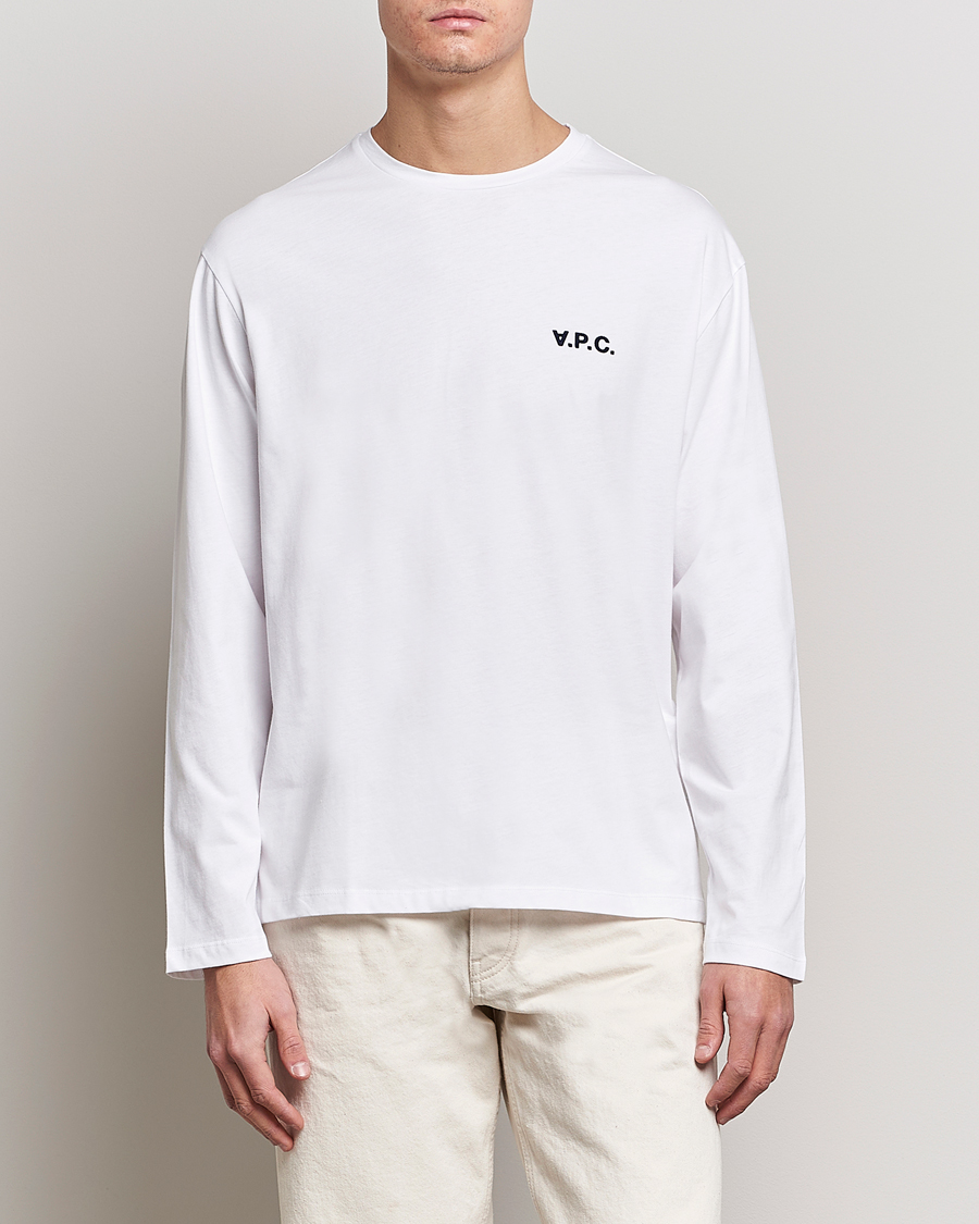 Herre | | A.P.C. | VPC Long Sleeve T-Shirt White