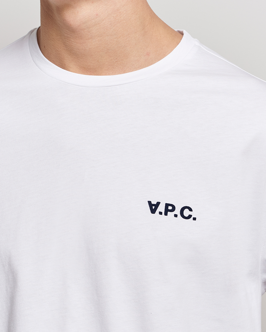 Herre | T-Shirts | A.P.C. | VPC Long Sleeve T-Shirt White