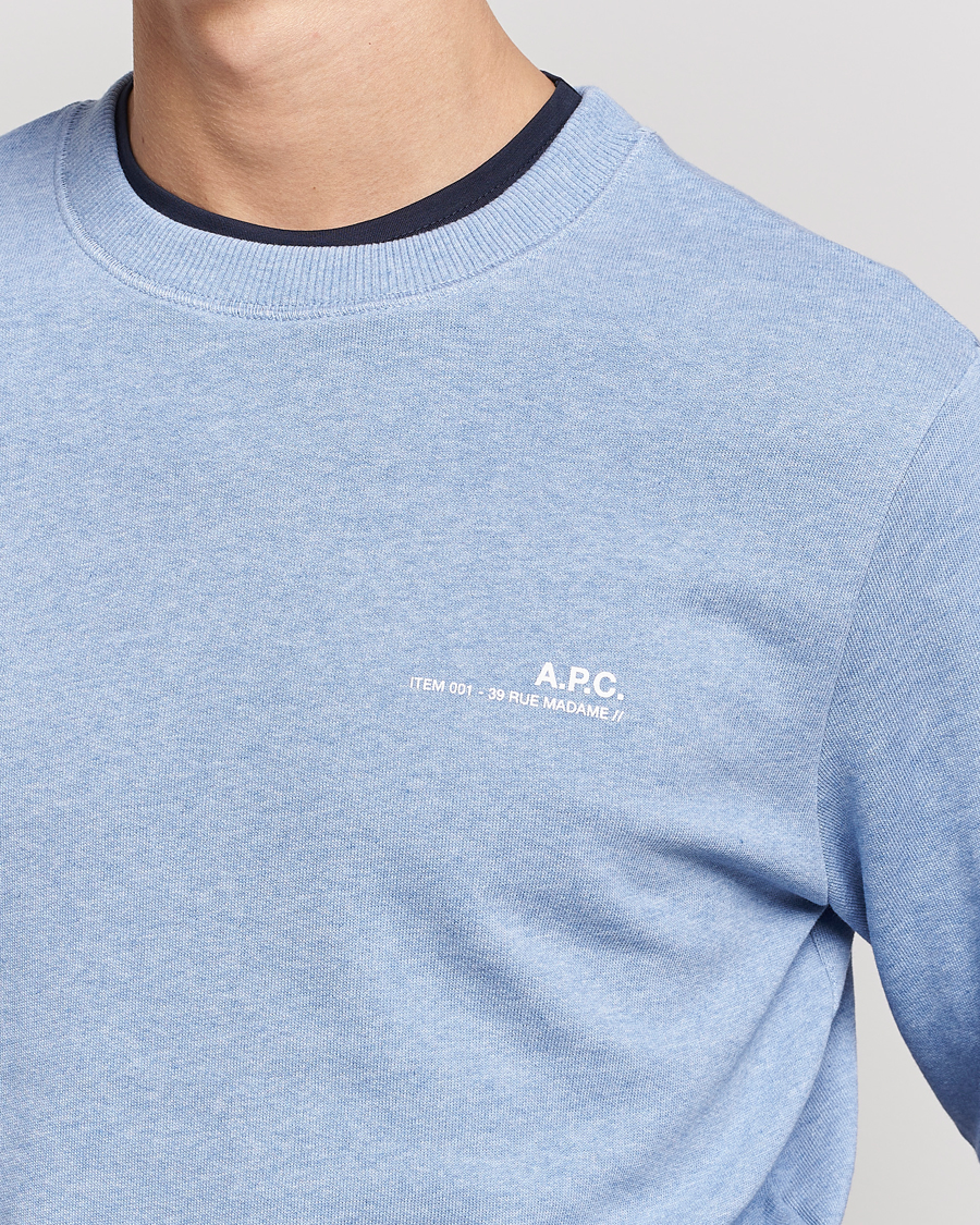 Herre | Gensere | A.P.C. | Item Sweatshirt Bleu Ciel