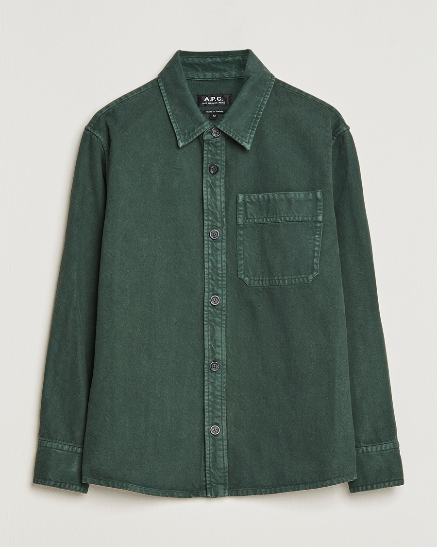 Herre | Skjorter | A.P.C. | Basile Shirt Jacket Dark Green