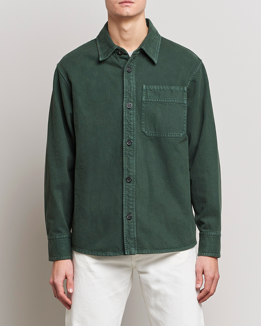 Herre | Vårjakker | A.P.C. | Basile Shirt Jacket Dark Green