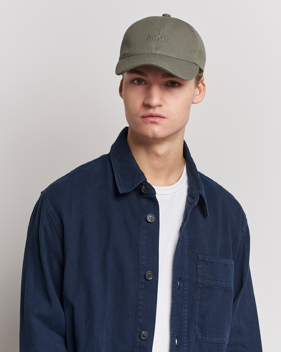 Men |  | A.P.C. | Charlie Baseball Cap Khaki Green