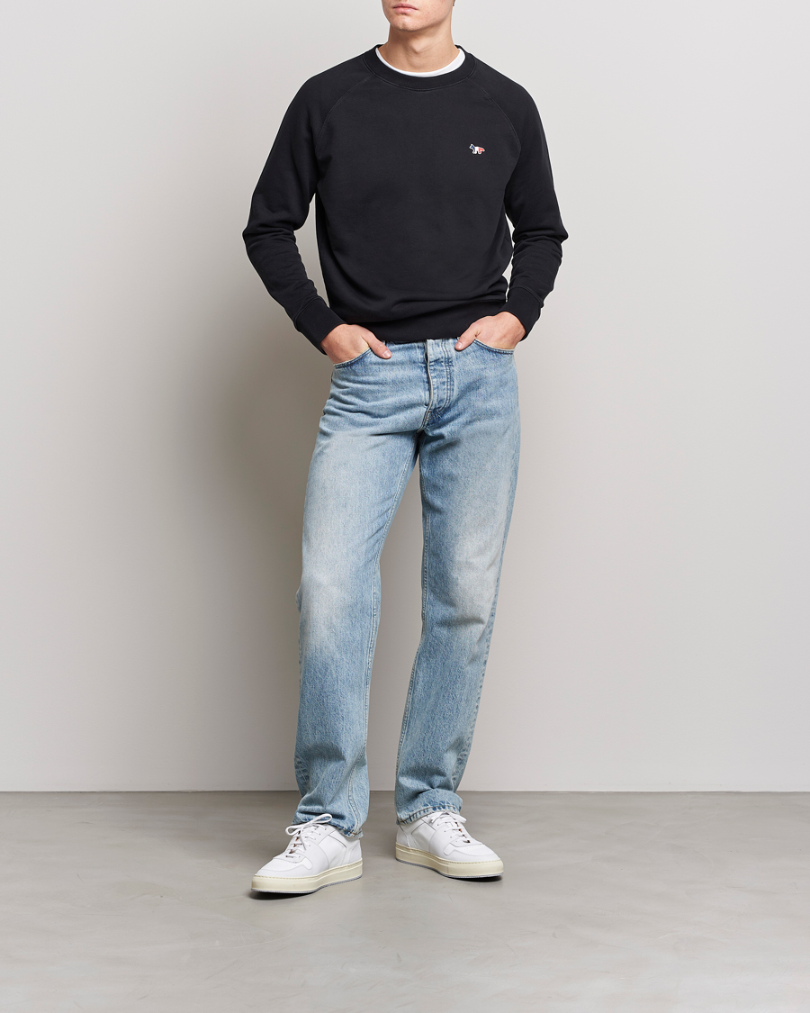 Herre | Gensere | Maison Kitsuné | Tricolor Fox Sweatshirt Black