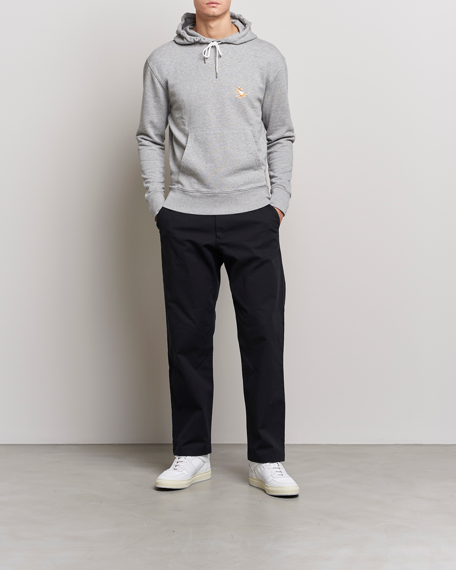 Herre | Gensere | Maison Kitsuné | Chillax Fox Hoodie Light Grey