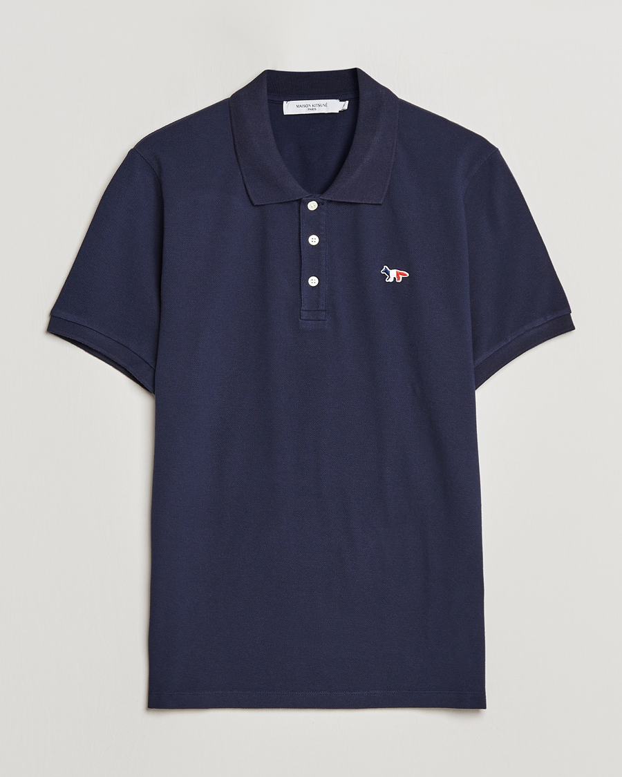 Herre | Pikéer | Maison Kitsuné | Tricolor Fox Polo Navy