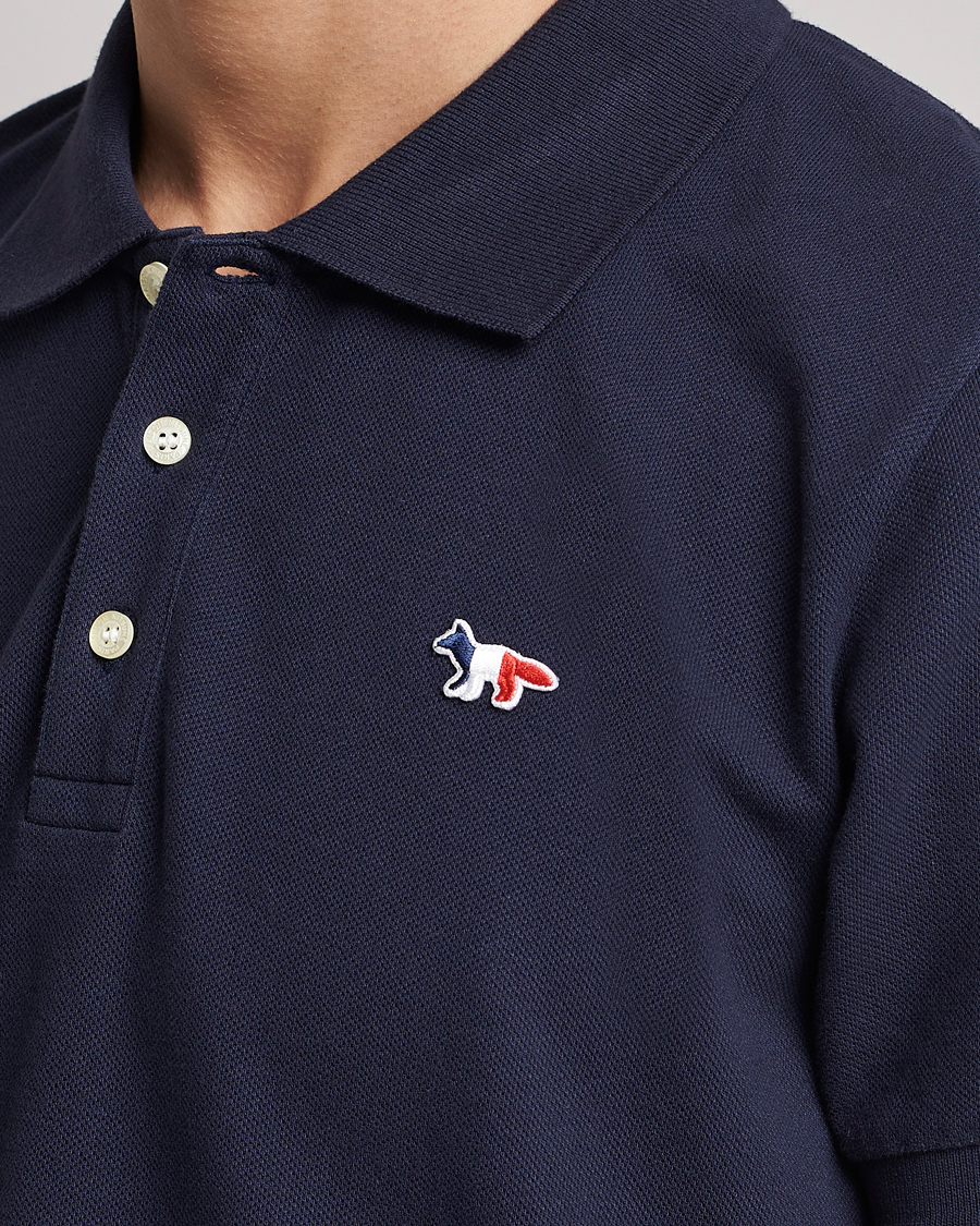 Herre | Pikéer | Maison Kitsuné | Tricolor Fox Polo Navy