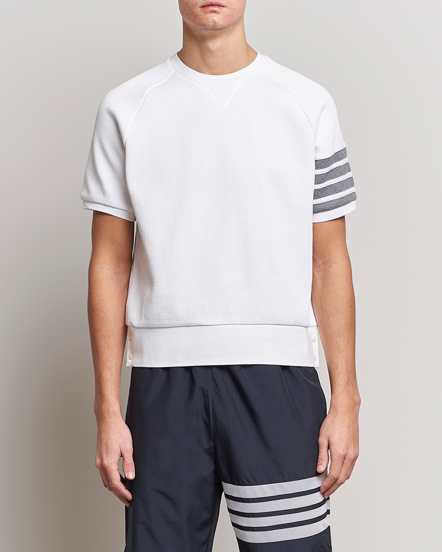Herre | T-Shirts | Thom Browne | Short Sleeve Sweatshirt White