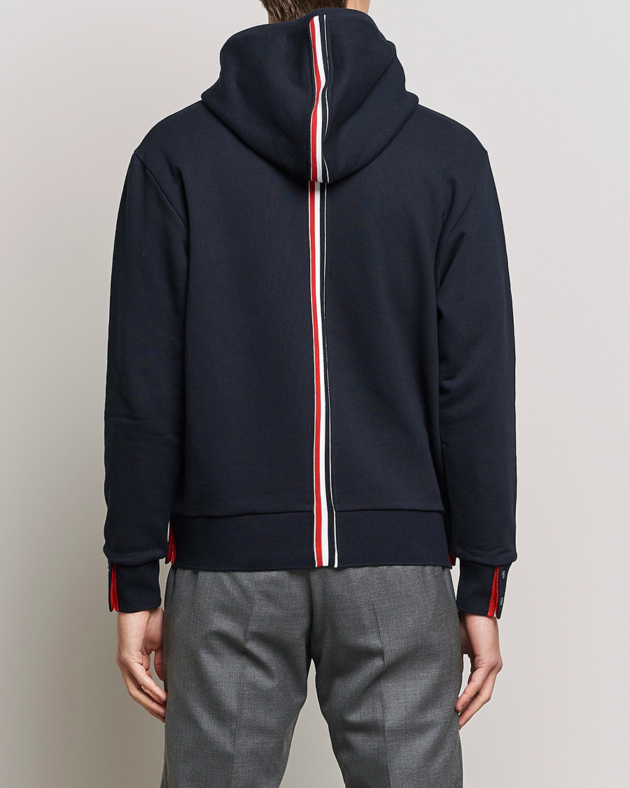 Herre | Gensere | Thom Browne | Center Back Full Zip Hoodie Navy