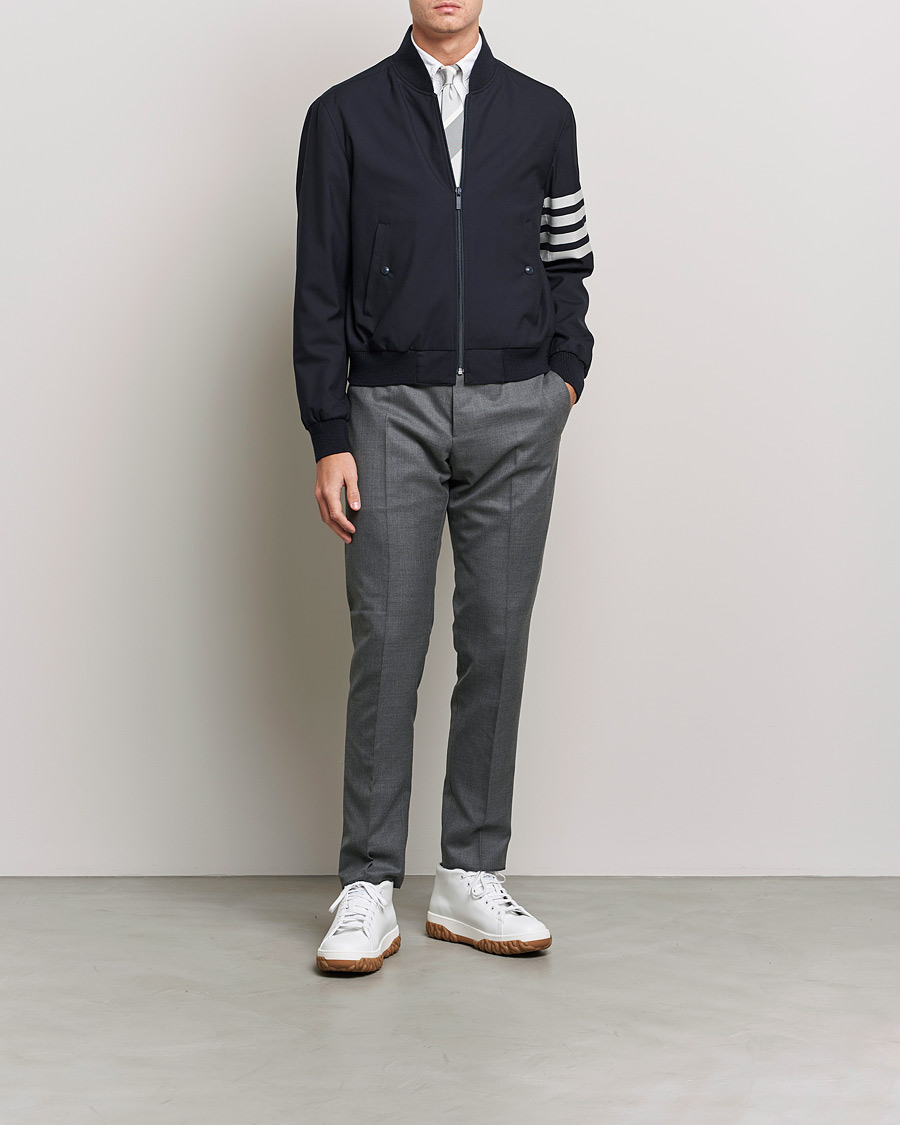 Herre | Jakker | Thom Browne | 4-Bar Blouson Jacket Navy