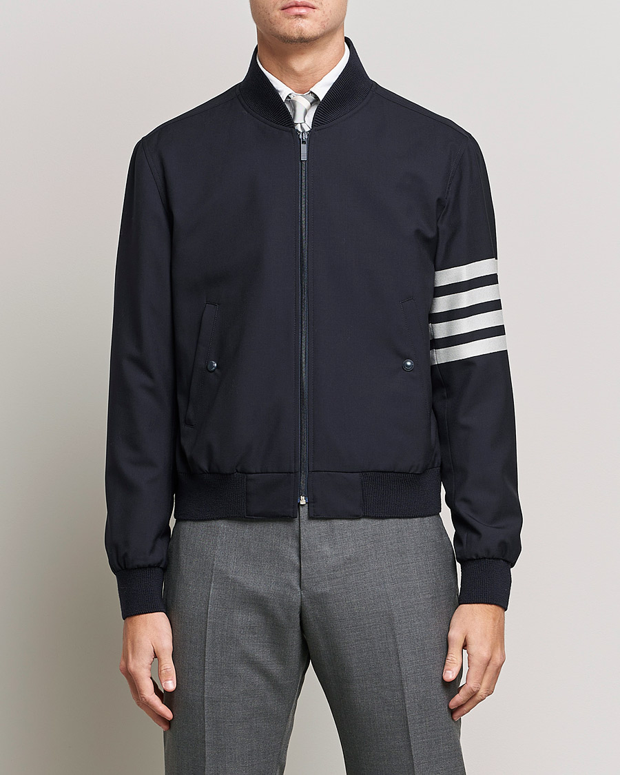 Herre | Jakker | Thom Browne | 4-Bar Blouson Jacket Navy