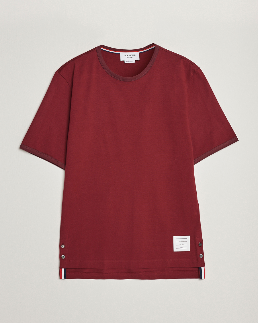 Herre | T-Shirts | Thom Browne | Jersey T-Shirt Burgundy