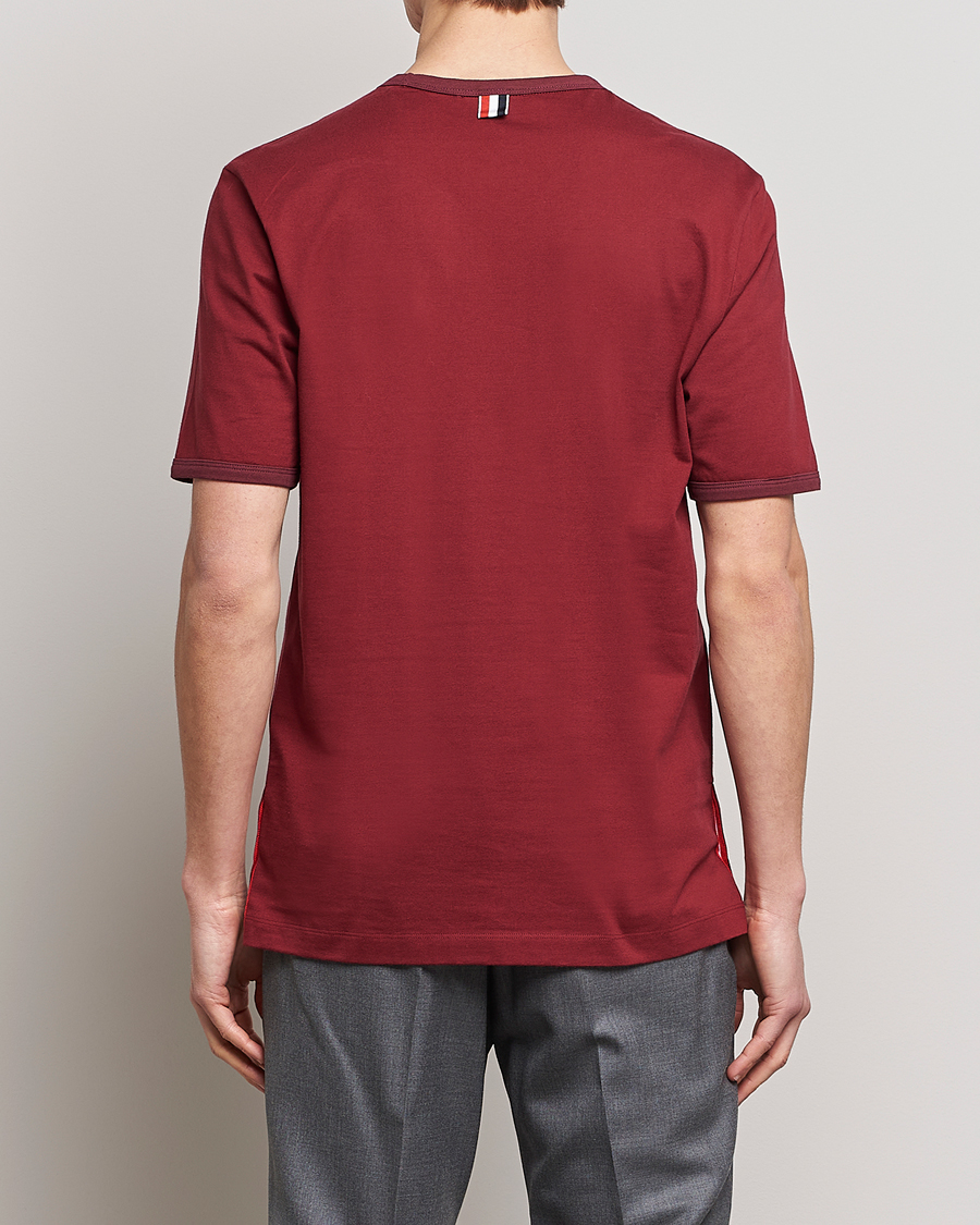 Herre | T-Shirts | Thom Browne | Jersey T-Shirt Burgundy