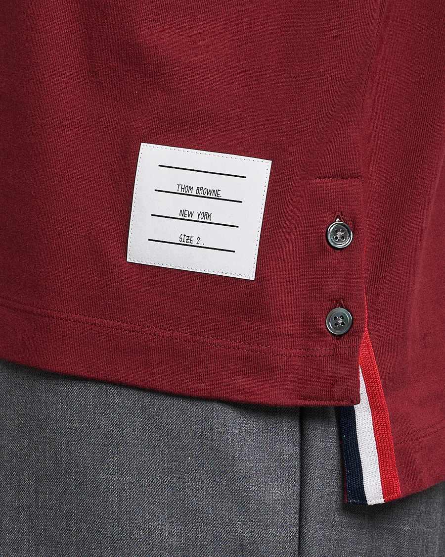 Herre | T-Shirts | Thom Browne | Jersey T-Shirt Burgundy